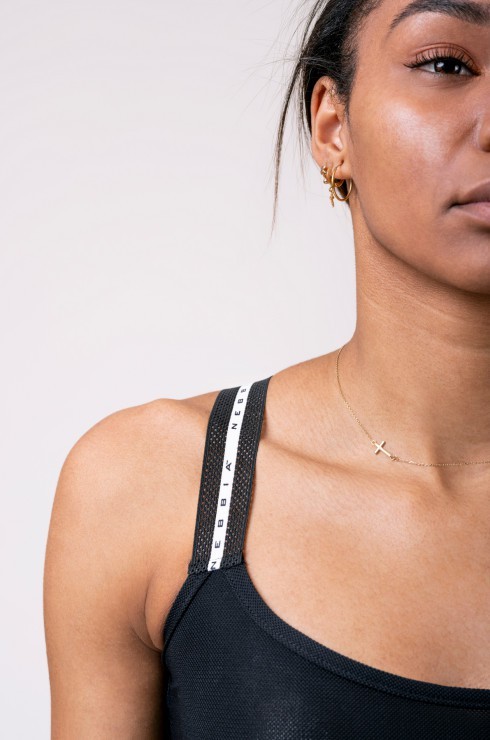 Топ NEBBIA Mesh Me sports bralette 540 BLACK