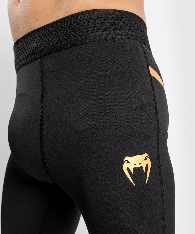 Компрессионные штаны Venum Tempest 2.0 Black/Gold 04309
