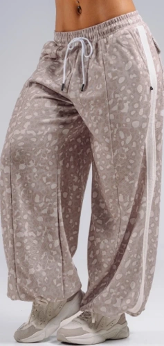 Брюки Nebbia Baggy Leopard Sweatpants PRIMAL 865 Cream