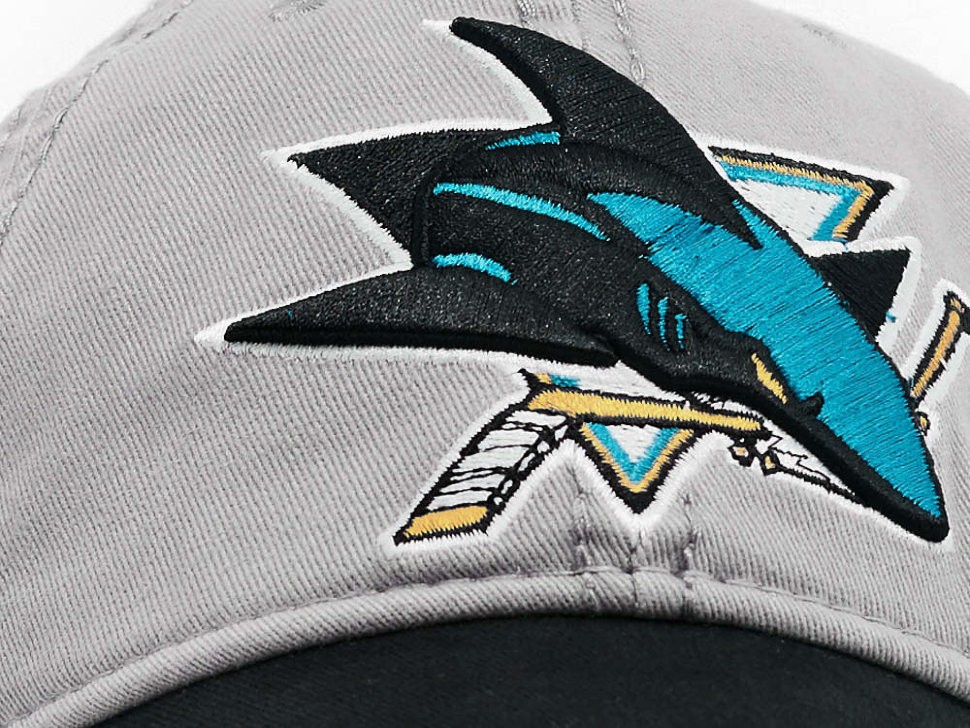 Бейсболка ATRIBUTIKA & CLUB San Jose Sharks, серо-черн. 29066