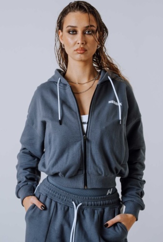 Толстовка Nebbia Relaxed Zip Hoodie POWER 895 gray