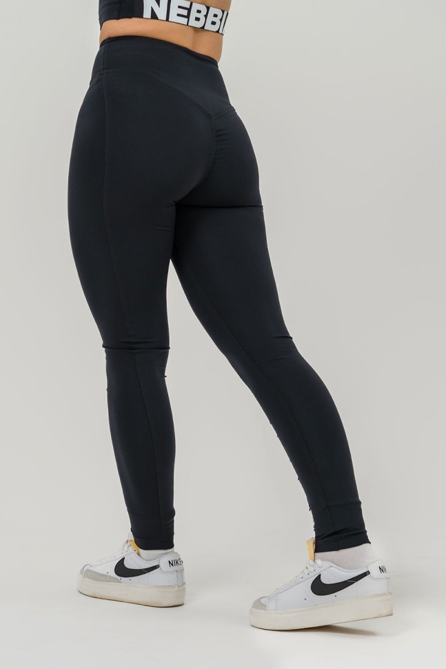 Леггинсы Nebbia High waisted gym leggings GLUTE CHECK 613 Black