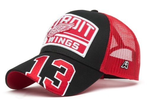 Бейсболка ATRIBUTIKA & CLUB Detroit Red Wings №13, черн.-красн. 31763
