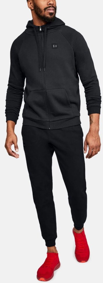 Толстовка Under Armour RIVAL FLEECE FZ HOODY Black /  / Black 1320737-001
