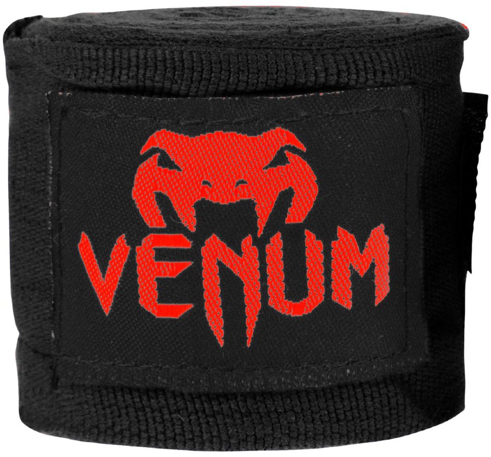 Бинты боксерские Venum Kontact 4m Black/Red 01293