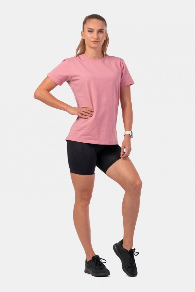 Футболка NEBBIA Invisible Logo T-shirt 602 Old rose