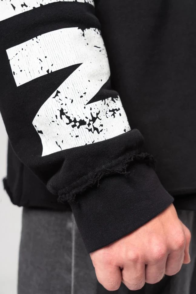 Толстовка Nebbia Oversized Pullover Hoodie NO BS 363 Black