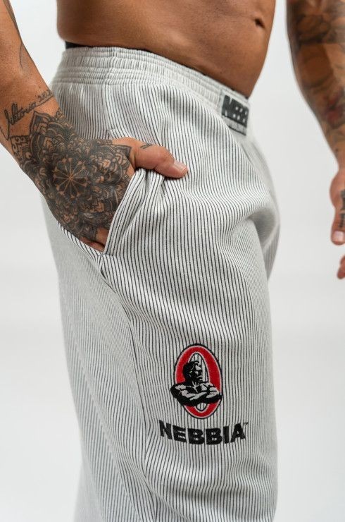 Брюки Nebbia Oversized Sweatpants SIGNATURE 702 Светло-Серый