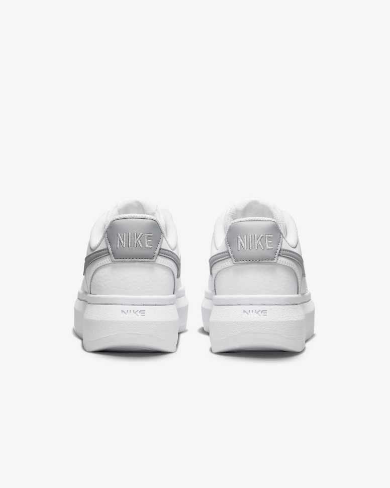 Кеды Nike W Court Vision Alta Ltr white mtlc platinum-summit white DM0113-101