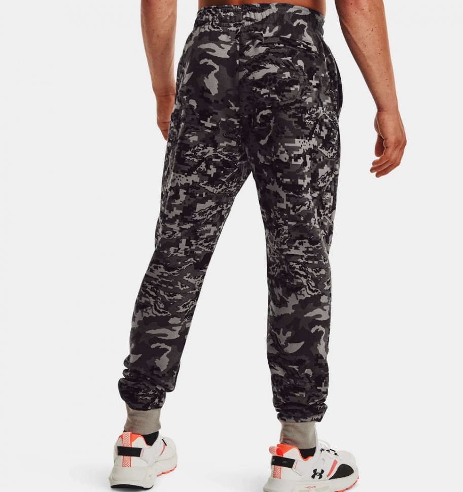 Брюки Under Armour UA RIVAL FLC CAMO SCRIPT JGR 1366313-066