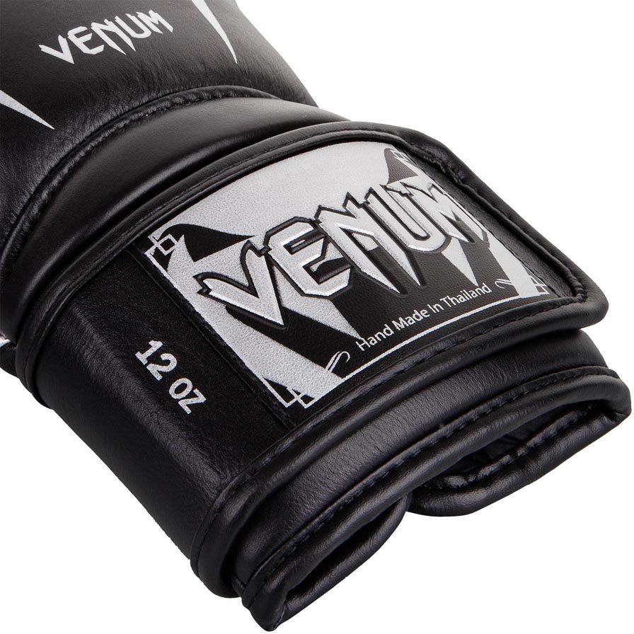 Перчатки боксерские Venum Giant 3.0 Black/Silver Nappa Leather 01331