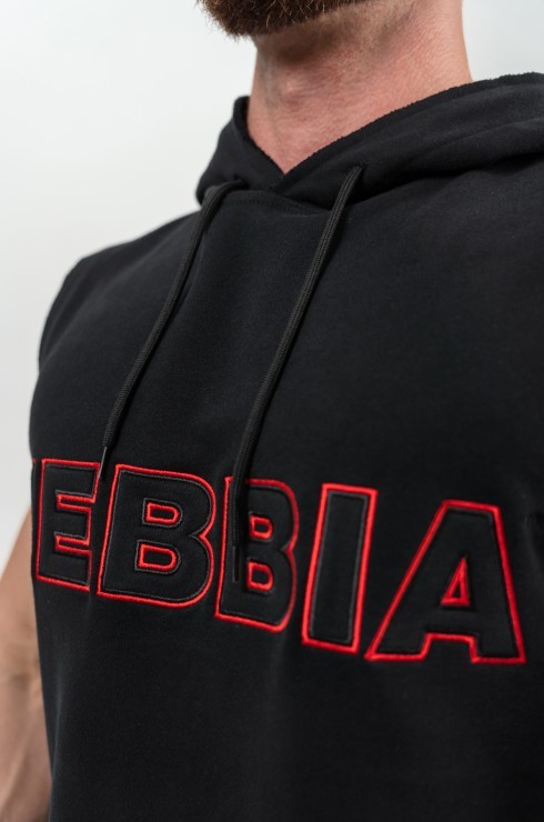 Толстовка Nebbia без рукавов Sleeveless Hoodie Sweatshirt IRON BEAST 710 Black