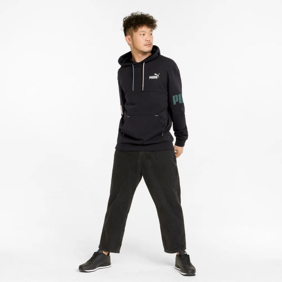 Толстовка Puma Puma Power Colorblock Hoodie TR 84800951