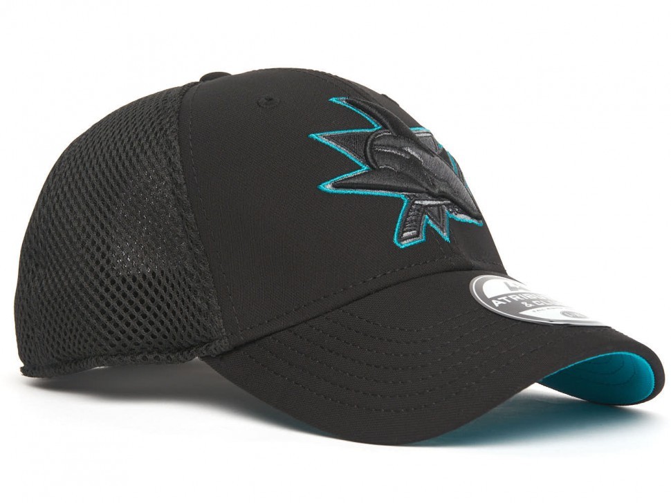 Бейсболка ATRIBUTIKA & CLUB San Jose Sharks, черн.-бирюз. 31549
