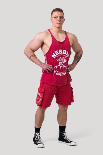 Майка Nebbia Washed Muscle Back Stringer GOLDEN AGE 791 Red