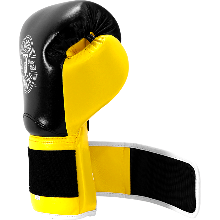 Боксерские перчатки Hardcore Training HardLea Black/Yellow hctboxglove015