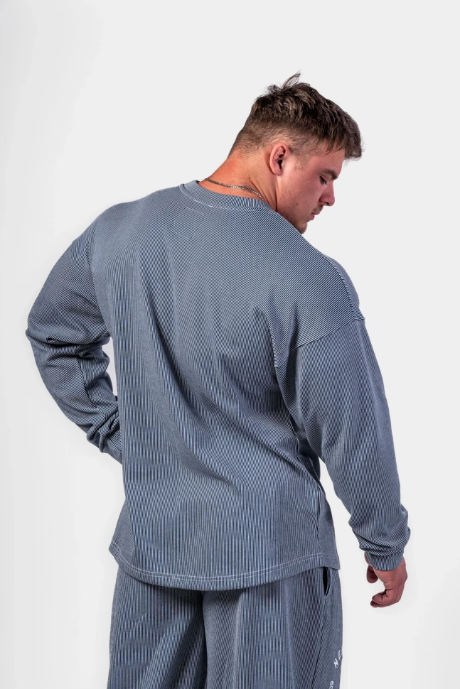 Толстовка Nebbia Oversized Pullover SIGNATURE 797 Blue