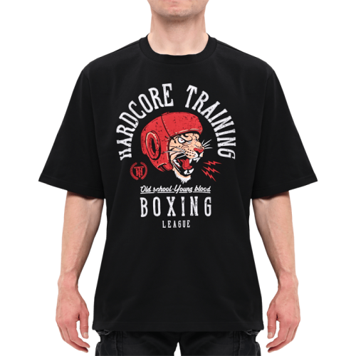 Футболка Hardcore Training Boxing League Black Oversized Fit hctshirt0494