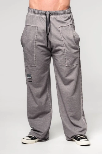 Брюки Nebbia Washed-off Gym Sweatpants NO SHORTCUTS 372 light grey