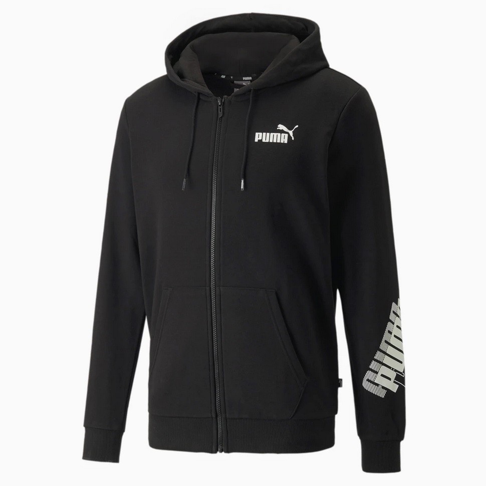 Толстовка Puma Puma Power Logo Full-Zip Hoodie TR 84737901