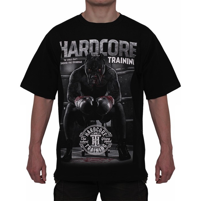 Футболка Hardcore Training х Ground Shark The Moment of Truth Black Oversized Fit hctshirt0450