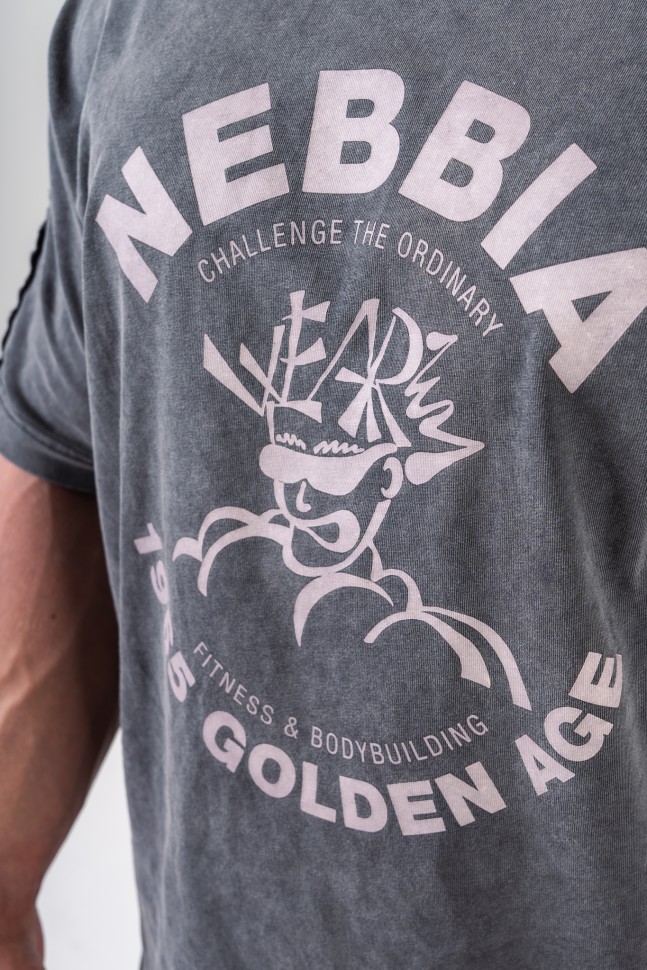 Футболка Nebbia Washed Oversized T-Shirt GOLDEN AGE 790 Black