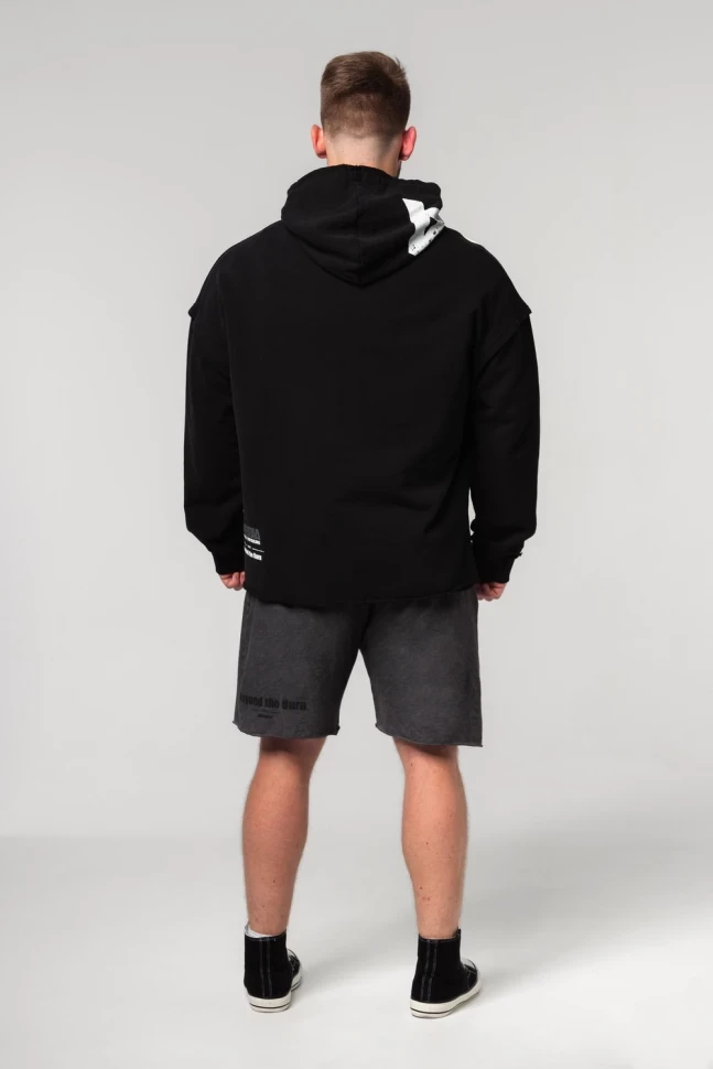 Толстовка Nebbia Oversized Pullover Hoodie NO BS 363 Black