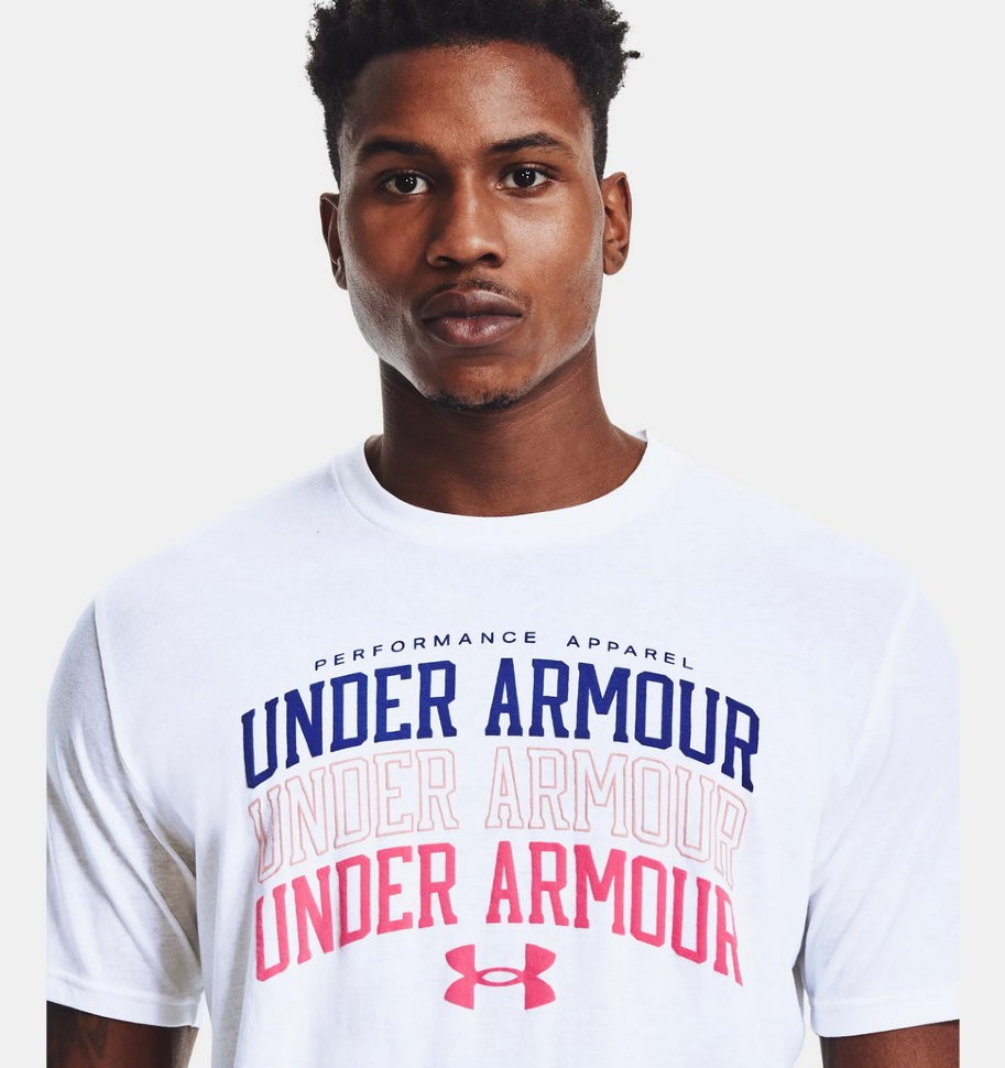 Футболка Under Armour UA MULTI COLOR COLLEGIATE SS 1361671-100