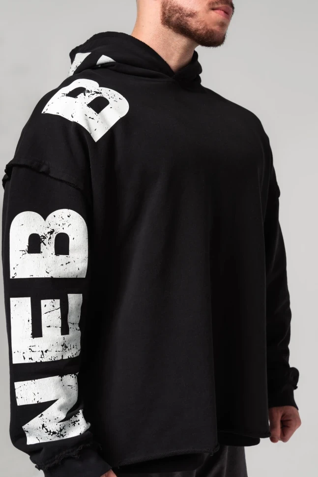 Толстовка Nebbia Oversized Pullover Hoodie NO BS 363 Black