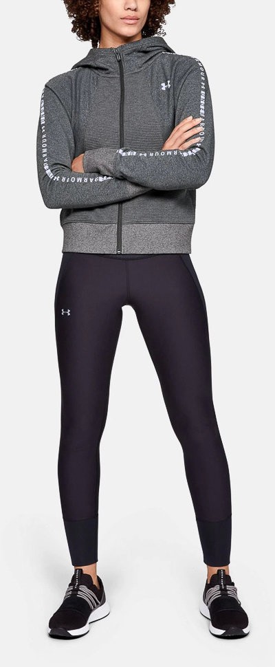 Толстовка Under Armour Ottoman Fleece FZ-WM Graphic Charcoal Light Heather / White 1321182-019