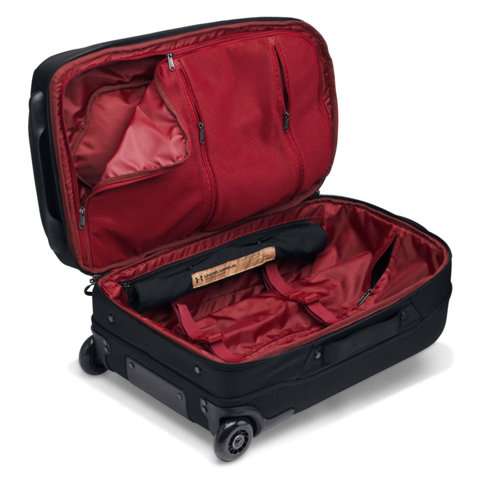 Сумка на колесах Under Armour UA AT Checked Rolling Bag Black / Black / Black 1287680-001