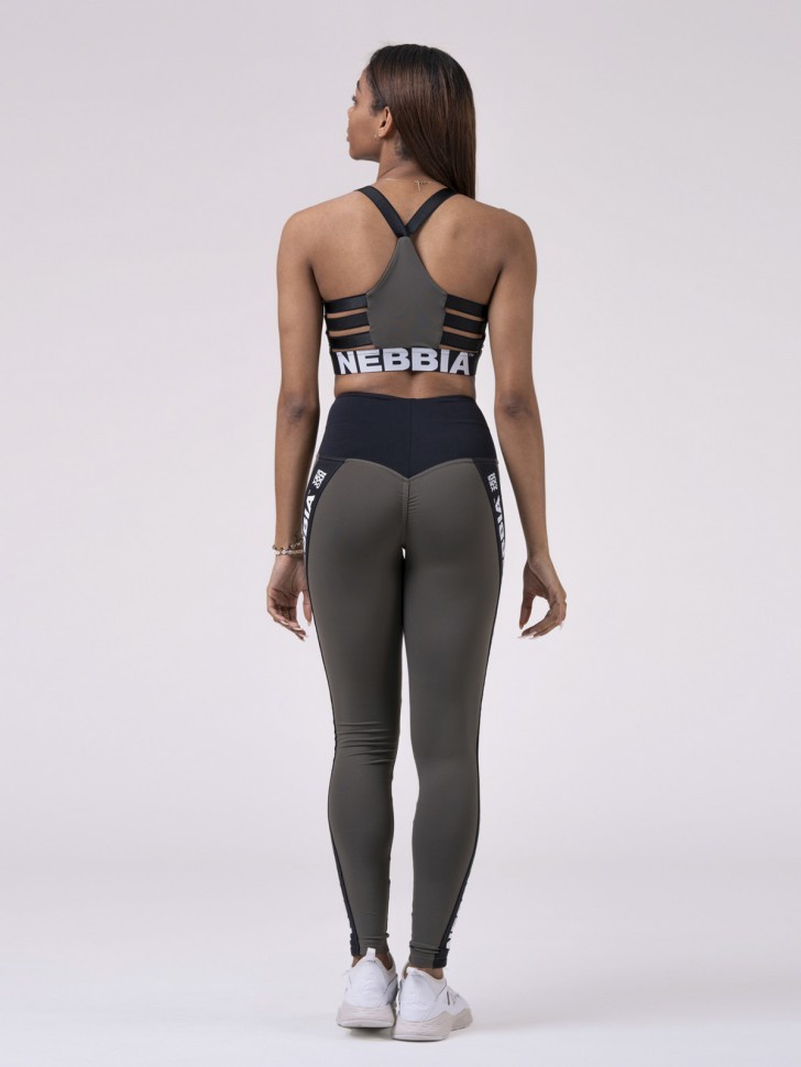 Лосины NEBBIA Power Your Hero iconic leggings 531 SAFARI