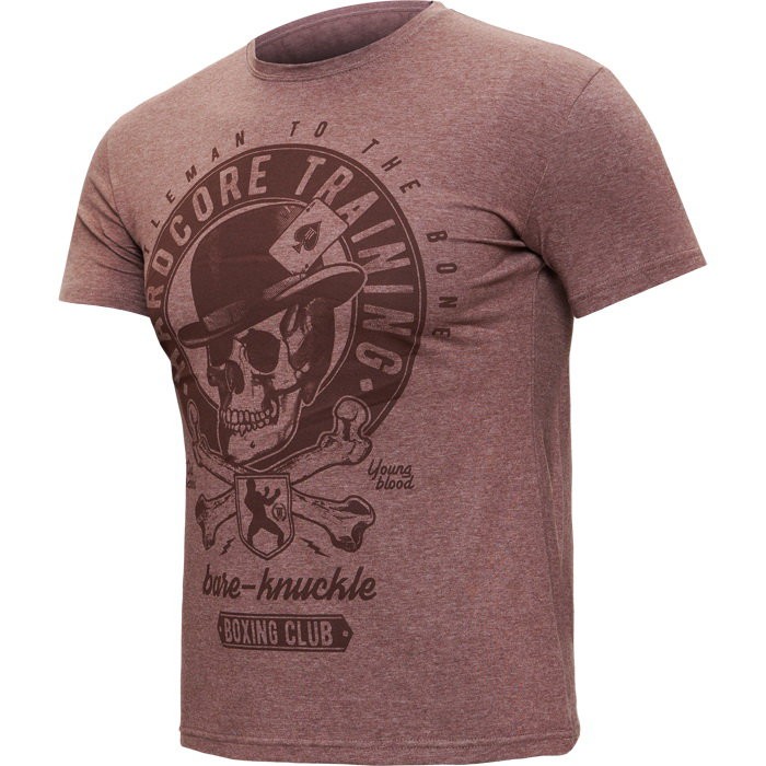 Футболка Hardcore Training Stylish Skull Maroon hctshirt0377