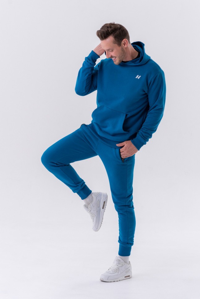Толстовка Nebbia Men Pull-over Hoodie with a Pouch Pocket 331 Blue