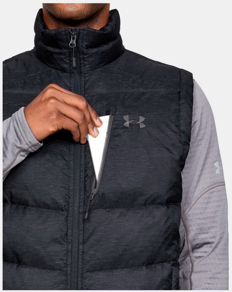 Жилет Under Armour Down Sweater Vest- WARM Black / Black / Charcoal 1323835-001