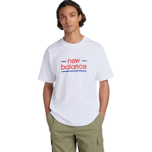 Футболка New Balance Linear Lines T-Shirt MT53927-WT