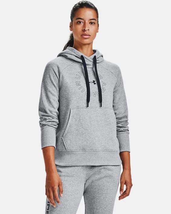 Толстовка Under Armour Rival Fleece Metallic Hoodie 1356323-035