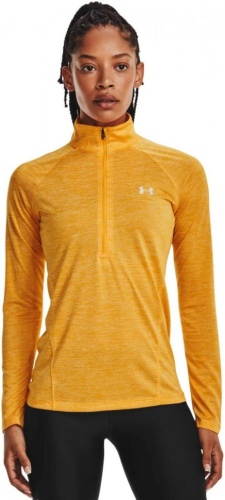 Толстовка Under Armour UA Tech 1/2 Zip - Twist-Orange 1320128-782