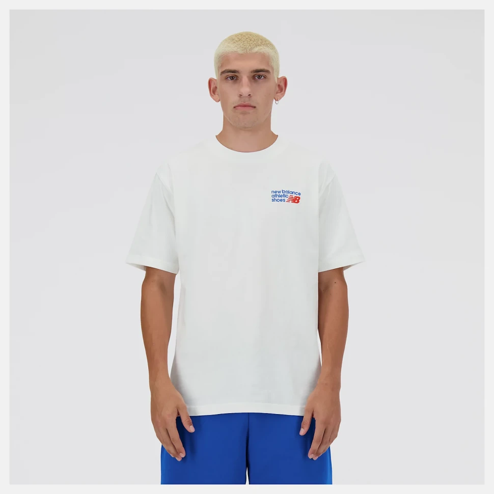 Футболка New Balance Athletics Premium Logo Relaxed Tee SEA SALT MT41908SST