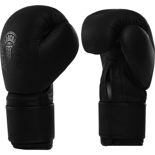 Боксерские перчатки Hardcore Training Premium Matte Black/Black hctboxglove077