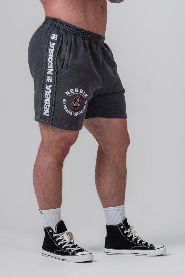 Шорты Nebbia Washed Sweat Shorts LEGEND 786 Grey