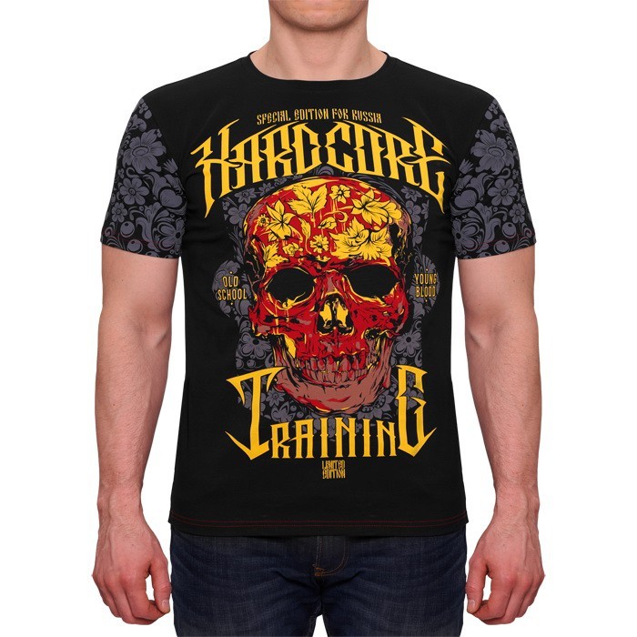 Футболка Hardcore Training Skull Folk Black hctshirt0385