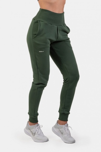 Брюки Nebbia IHigh-Waist Loose Fit Sweatpants “Feeling Good” 409 D.green