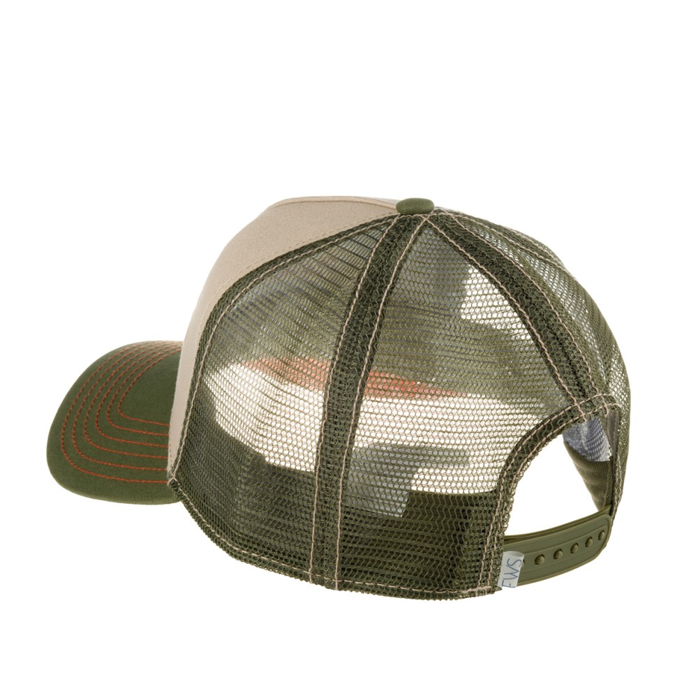 Бейсболка FWS 7761170 TRUCKER CAP GREASER JOES (оливковый бежевый) 72-102-73-00