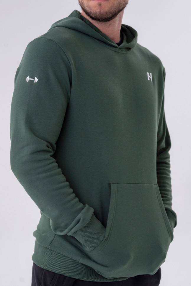 Толстовка Nebbia Men Pull-over Hoodie with a Pouch Pocket 331 Green