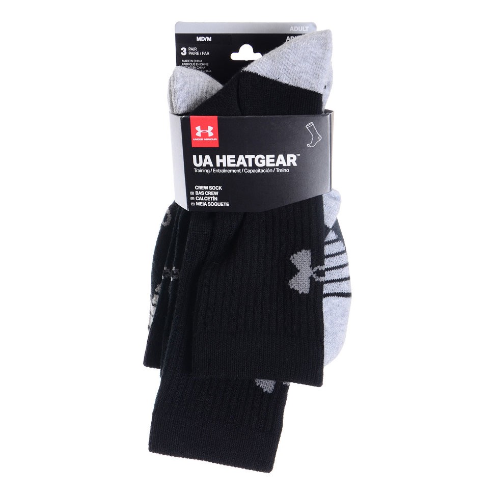 Носки Under Armour HEATGEAR TECH CREW 3PK 1312341-001