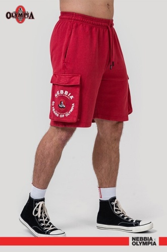 Шорты Nebbia Washed Loose Fit Cargo Shorts LEGACY 787 Red