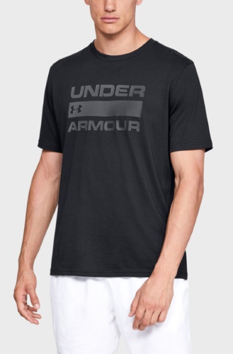 Футболка Under Armour UA TEAM ISSUE WORDMARK SS Black /  / Rhino Gray 1329582-001