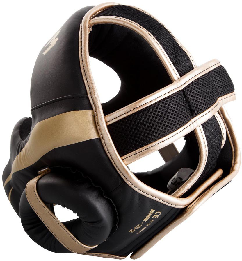 Шлем боксерский Venum Elite Black/Gold 01345