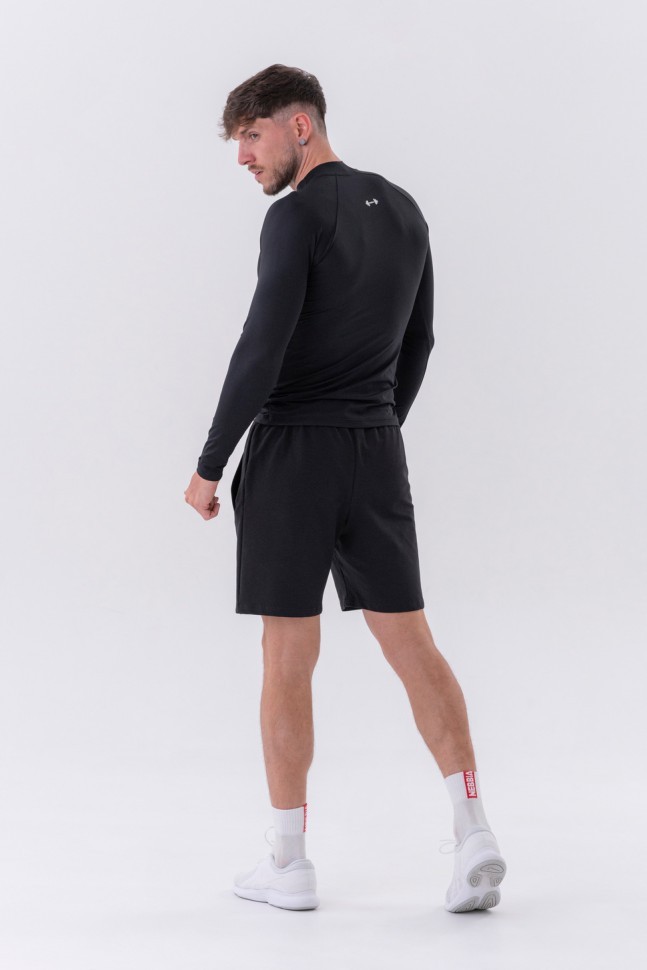 Лонгслив Nebbia Men Functional T-shirt with long sleeves “Active” 328 Black